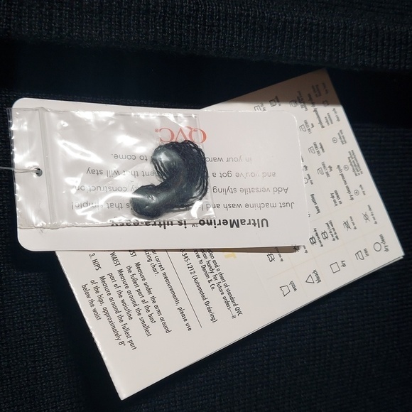 Dialogue QVC Merino Wool Cardigan - Picture 3 of 8